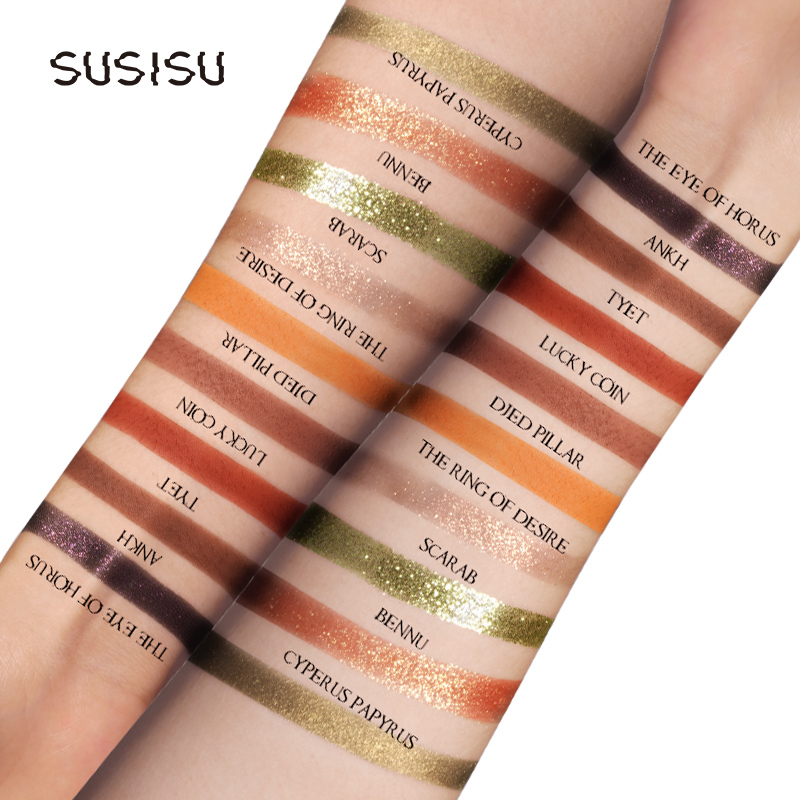 susisu苏西苏旗舰店susisu苏西苏幸运币女神九色金币眼影盘ins超火亮片闪粉珠光哑光1