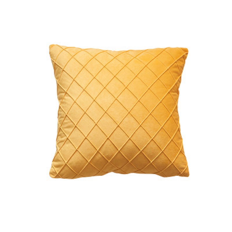 新款ins风沙发靠枕套不含芯荷兰绒现代简约居家沙发菱形格抱枕套 - 图3