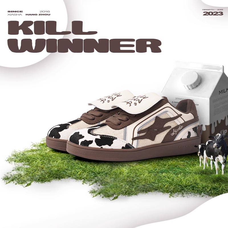 KILLWINNER 德训鞋系列 时尚休闲情侣低帮板鞋 潮牌 男女同款