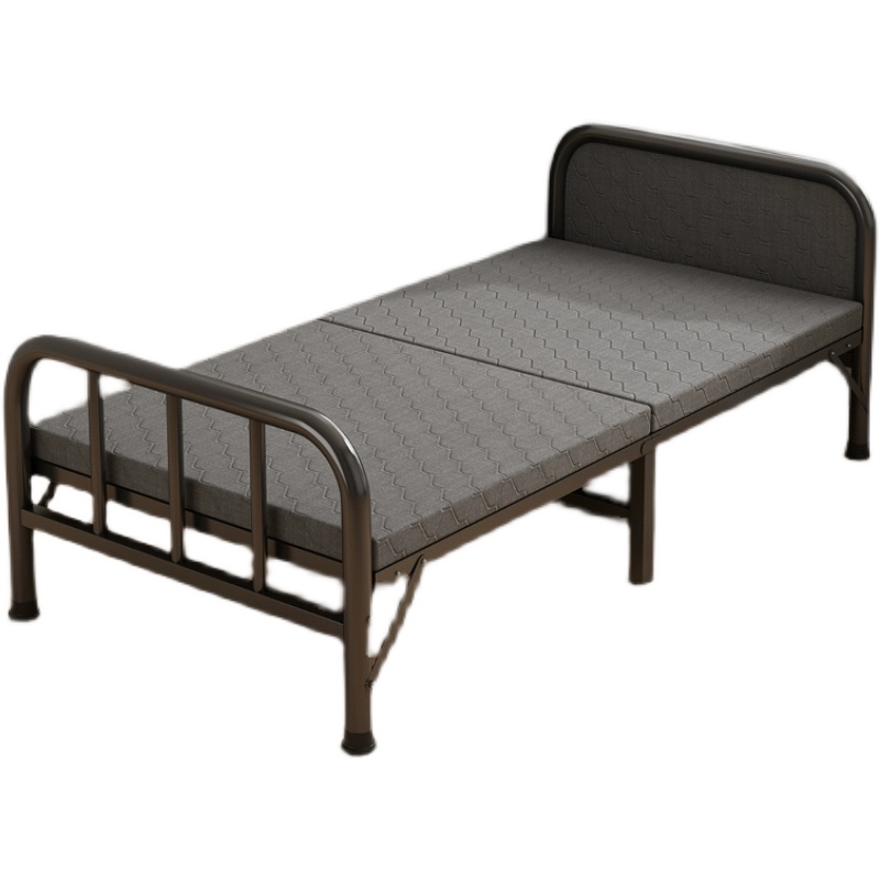 折叠床单人家用简易床办公室午睡神器便携小床出租屋成人硬板铁床 - 图3