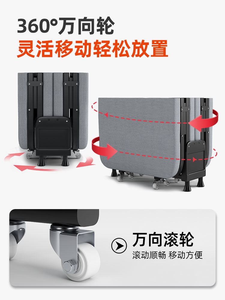 办公室午休床折叠床单人躺椅午睡神器家用医院便携式陪护行军床-图2