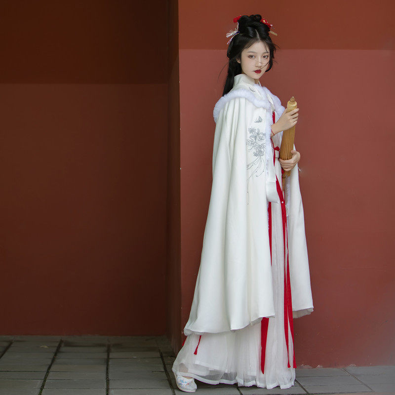 栾凰原创正品【自在飞】立领斗篷汉服 栾凰汉服