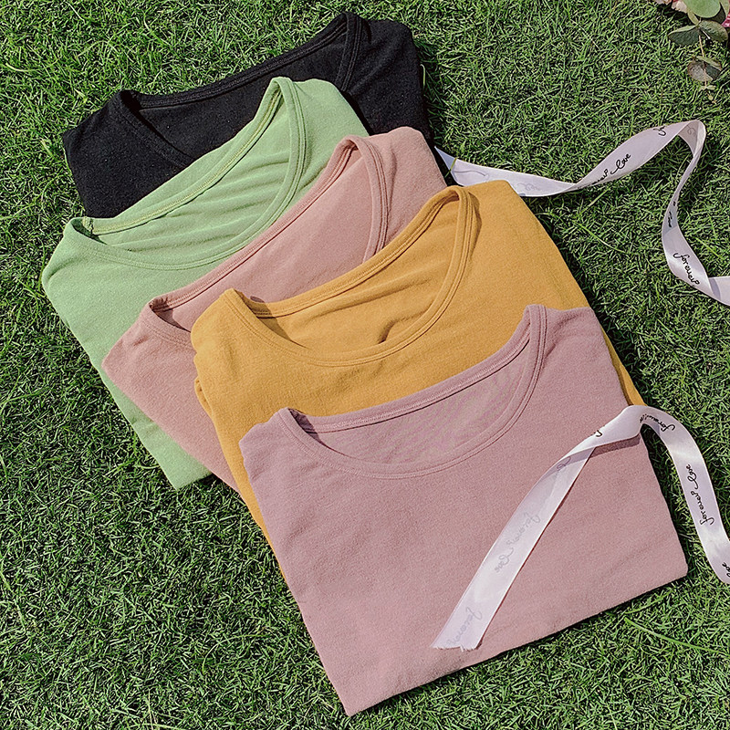 妖精可可短袖初恋白色打底内搭t恤 妖精可可T恤