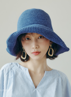 FUCHEMA 草帽女2026新款春夏巨好看显脸小遮阳防晒帽度假渔夫帽子