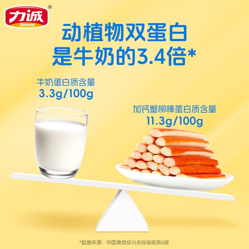 【U】力诚加钙手撕蟹柳200g即食真蟹肉棒蟹味解馋网红海味零食 【U】力诚加钙手撕蟹柳200g即食真蟹肉棒蟹味解馋网红海味零食