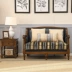 Sofa Mỹ kết hợp gỗ nguyên khối Châu Âu phòng khách căn hộ nội thất phong cách đơn giản microfiber da phù hợp với sofa - Ghế sô pha
