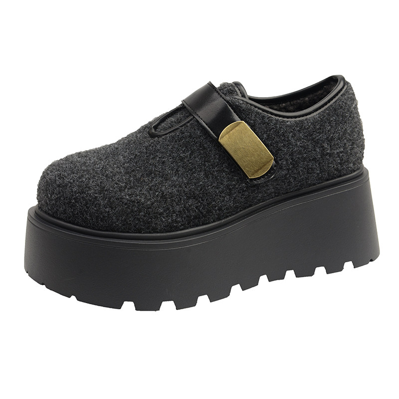 厚底灰色勃肯鞋女鞋子2025新款秋冬加绒保暖雪地靴棉鞋休闲乐福鞋,淘宝优惠券,粉丝福利购,淘宝优惠卷