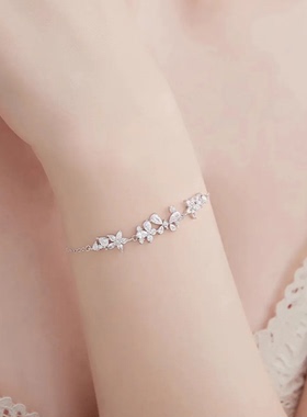 老凤祥紫藤花手链女款纯银手串