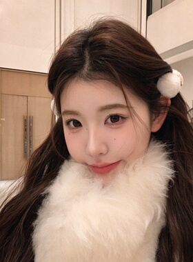 秋冬毛绒刘海小抓夹女2026新款高级感前额发夹侧边对夹头饰抓发卡
