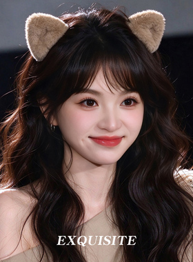 秋冬公主头刘海小抓夹女2026新款高级感前额发夹边夹毛绒侧边发卡