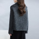 Women's short double-sided velvet coat to look slimmer