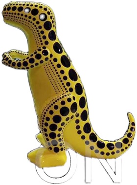 黄色恐龙动物时尚风陈设软装摆件