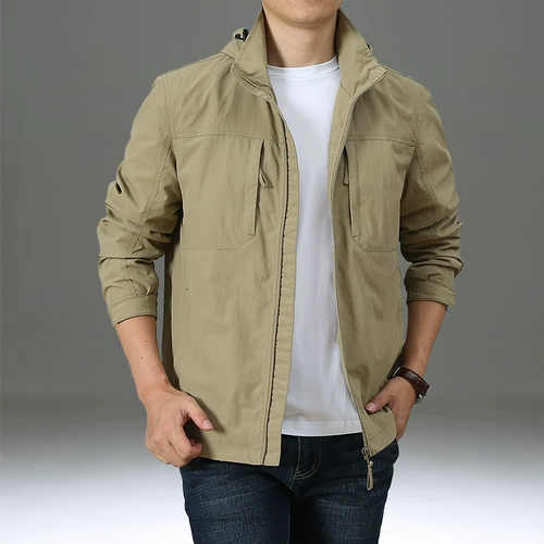 Мужская демисезонная дорожная куртка для отдыха, свободный крой