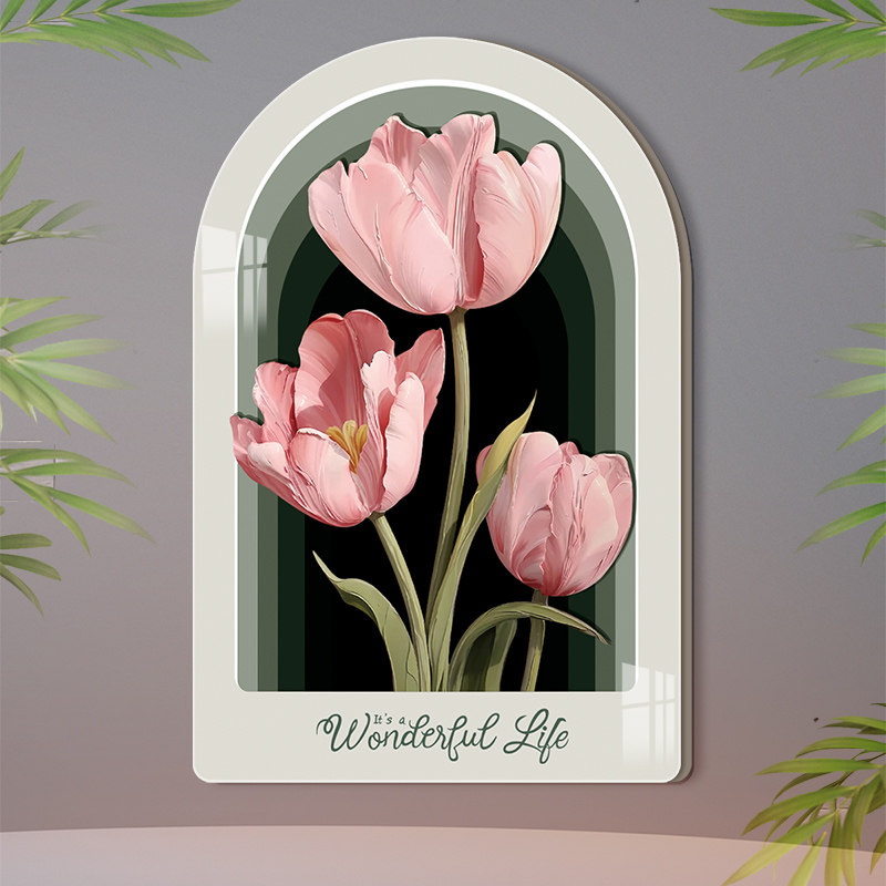 新款欧式复古自粘卡通花朵客厅墙面破损遮丑墙贴亚克力立体装饰画,淘宝优惠券,粉丝福利购,淘宝优惠卷