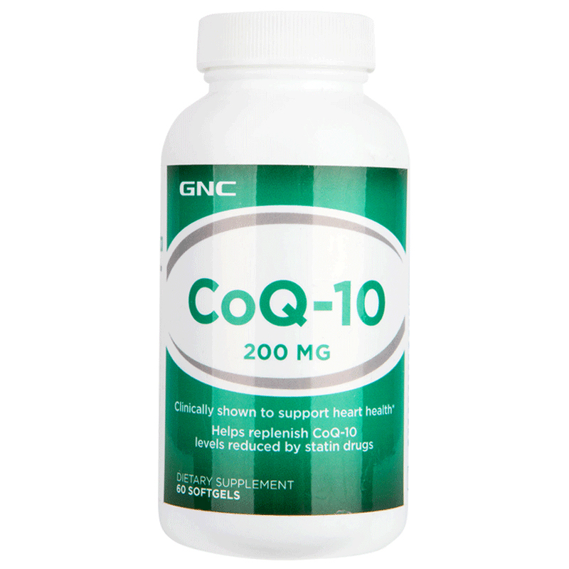 hihealth海外专营店【3瓶】GNC/健安喜 辅酶Q10软胶囊保护心脏200mg60粒3