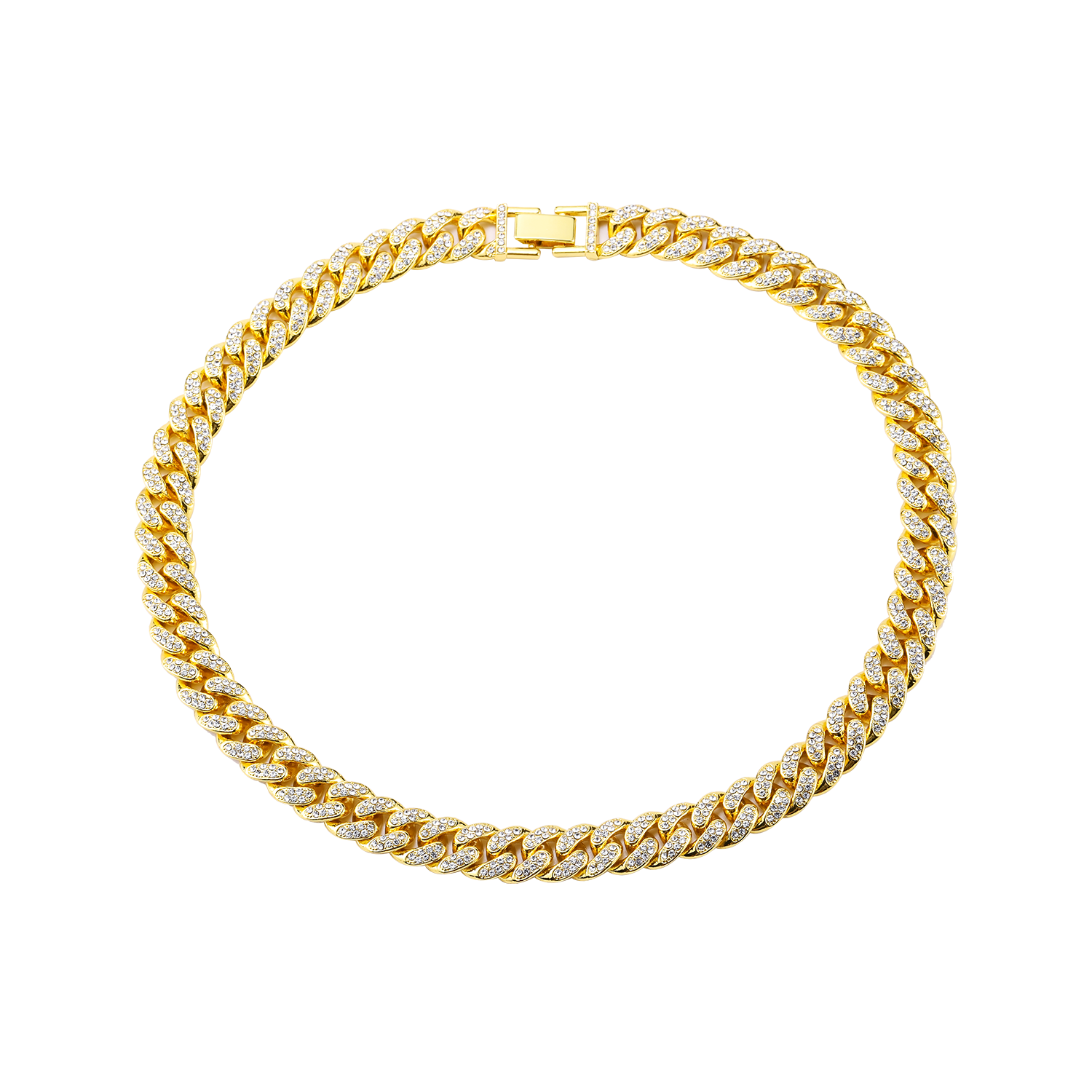 nyuk欧美街舞嘻哈风重工满钻款项链 nyukhiphopworld项链