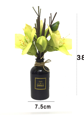 中式风玄关洗手间陶瓷花艺装饰品