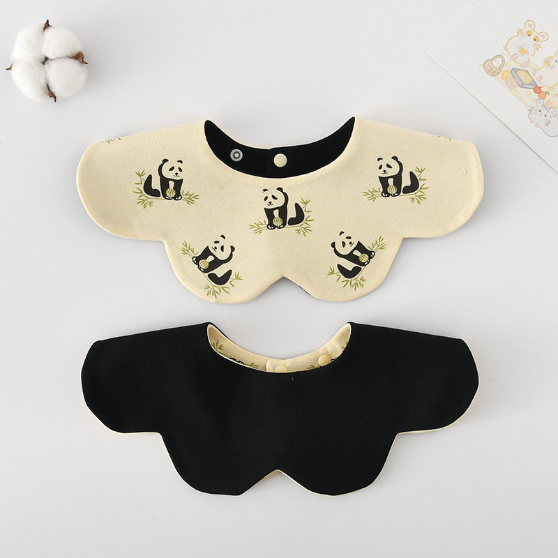 新款婴幼儿纯棉A类花瓣围兜双面口水巾韩版口水兜360度造型小围嘴,淘宝优惠券,粉丝福利购,淘宝优惠卷