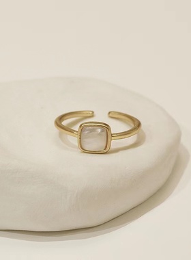 复古港风红玛瑙开口戒指