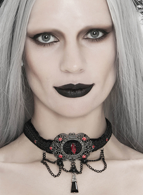 花朵项圈蕾丝颈部舞台表演锁骨链