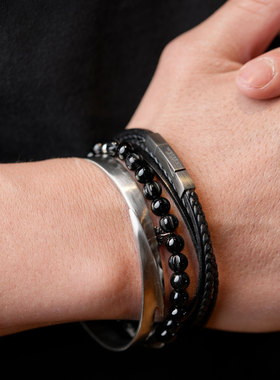 TateossianRT男士真皮手链礼物