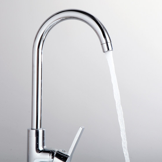 Filtered all-copper basin faucet universal spout