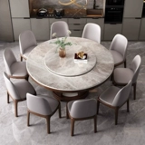 Столовый стол с твердым древесиной и стул Комбинированные световые роскошные