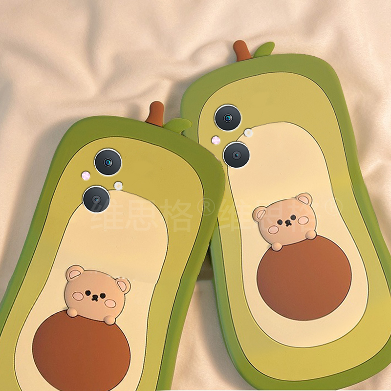 适用oppoa5手机壳a5pro卡通a97立体a3活力版a93s轻松熊a91牛油果a56可爱a72小熊a58趣味a11x创意a2呆萌oppo软 - 图3