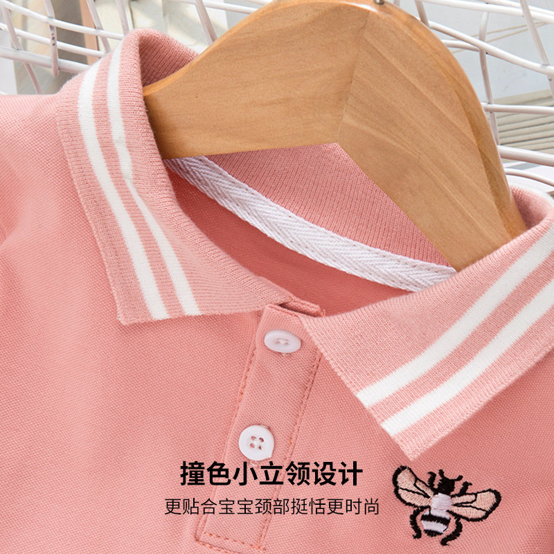 女童连衣裙夏装2020 polo衫裙 童巴朵连衣裙
