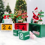 Рождественский деревянный декор, креативный настольный календарь для пожилых людей, подарок на день рождения