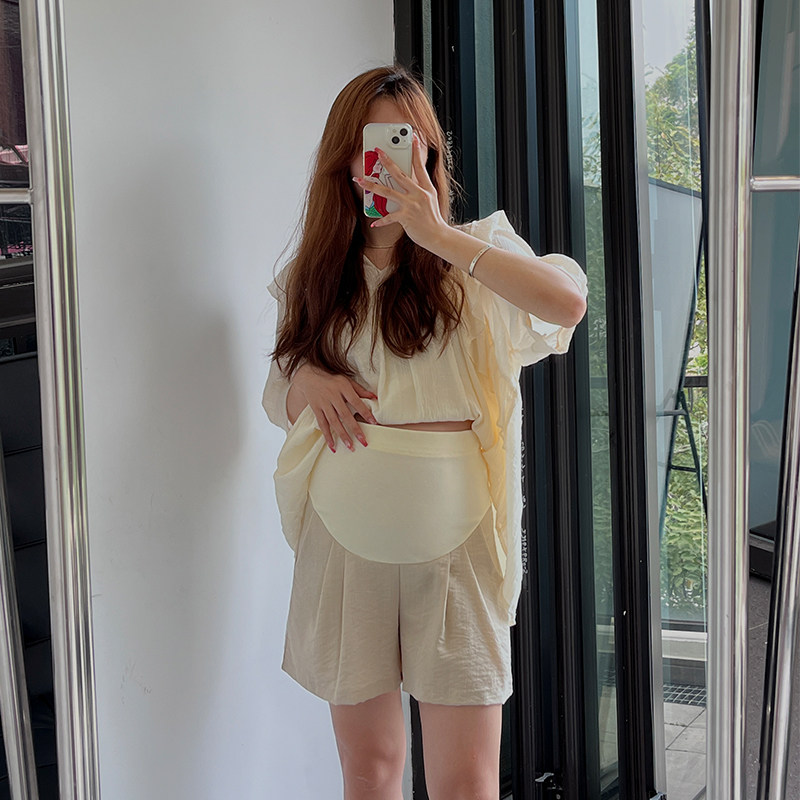  布衣妈咪孕妇阔腿裤