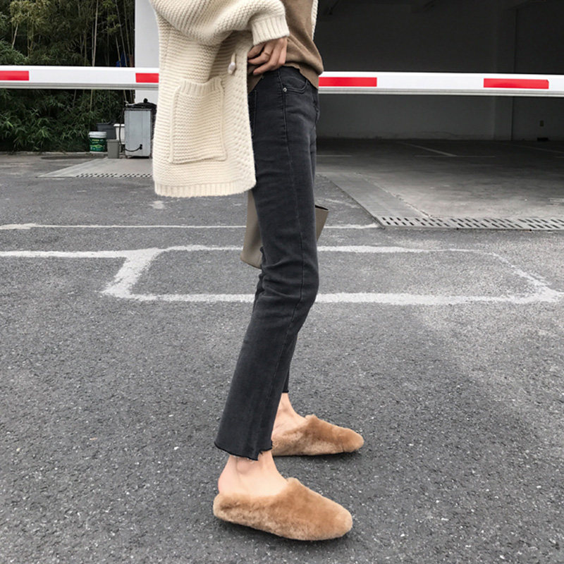 孕妇直筒牛仔裤子外穿薄款打底裤 布衣妈咪孕妇直筒裤