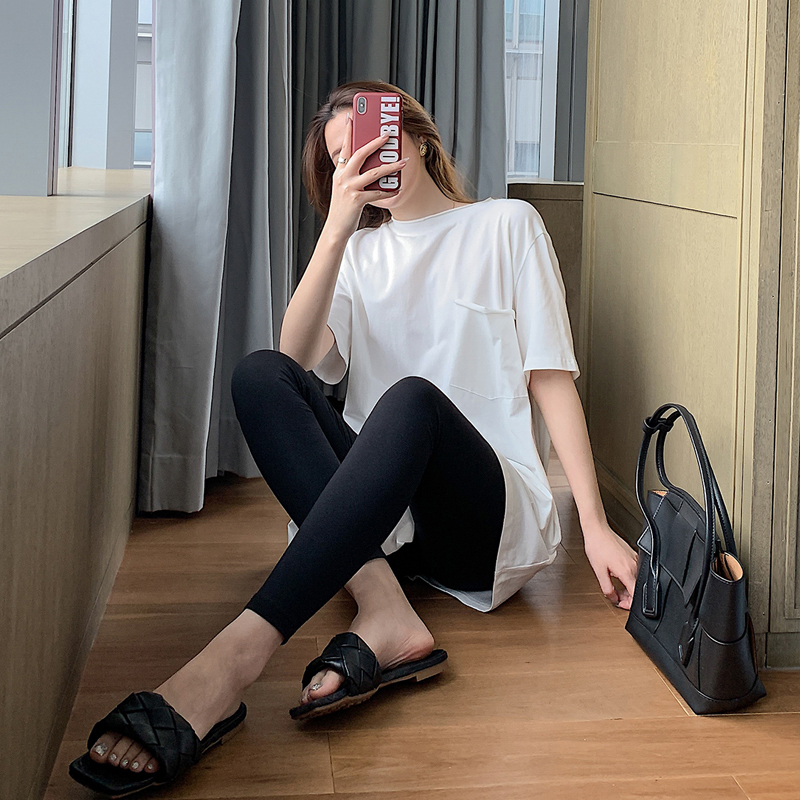 孕妇莫代尔九分春秋季外穿打底裤 布衣妈咪孕妇打底裤