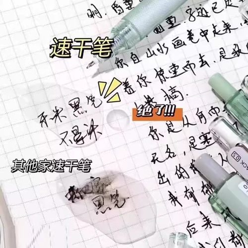 0.38墨蓝色小学生专用按动中性笔医护专用蓝黑笔速干学生刷题用笔 - 图1
