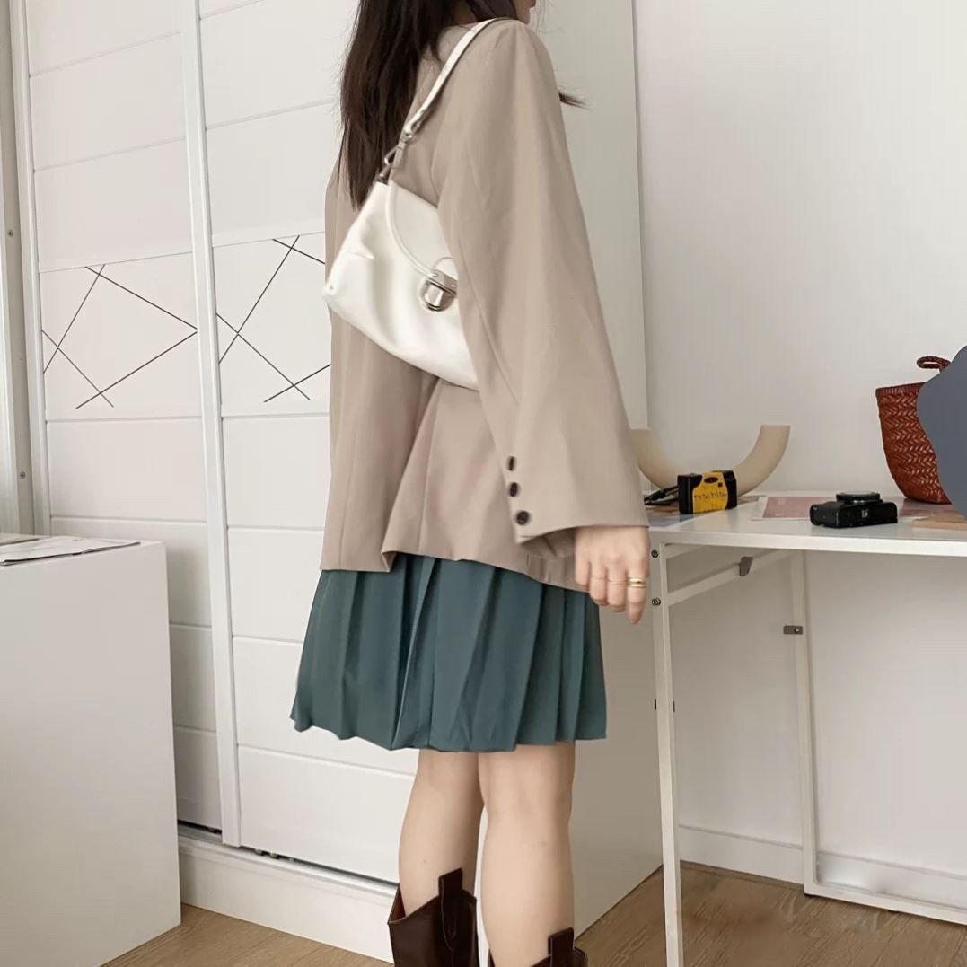 手提软皮风琴包女冬百搭少女斜挎包 迪鄂女士包袋