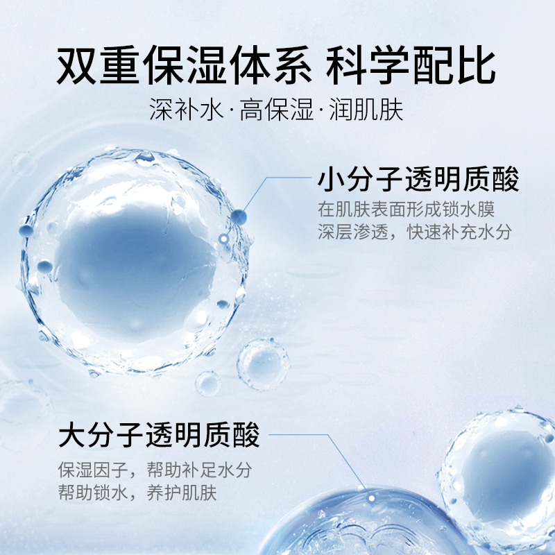 敷益清精灵蓝透明质酸钠玻尿酸补水面膜保湿安护干燥皮男女旗舰店