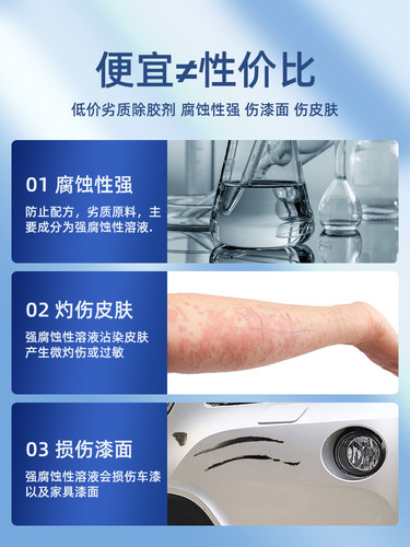 除胶不干胶清除汽车家用粘胶去除去胶不伤漆柏油清洁剂非万能神器 - 图3