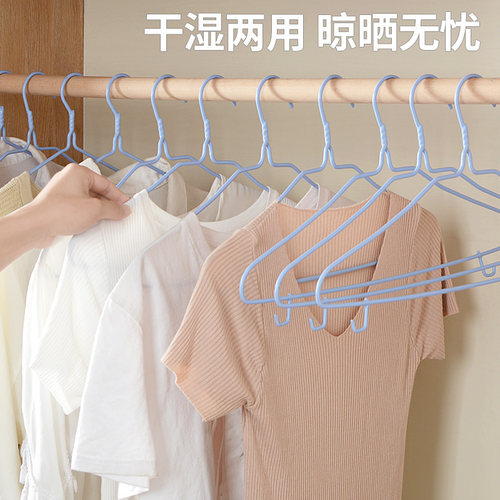 衣架家用加粗晾衣服架衣撑撑子儿童衣挂批发晒挂衣架子宿舍用学生 - 图2