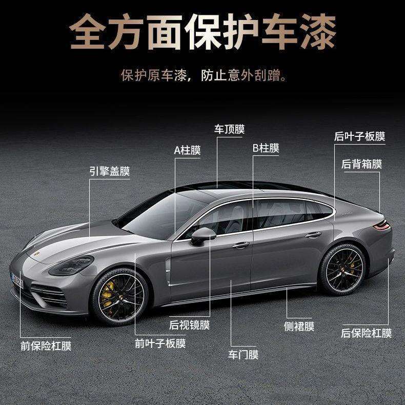 GDPPF进口TPU隐形车衣全车贴膜防剐蹭高增亮透明汽车漆面保护膜 - 图3