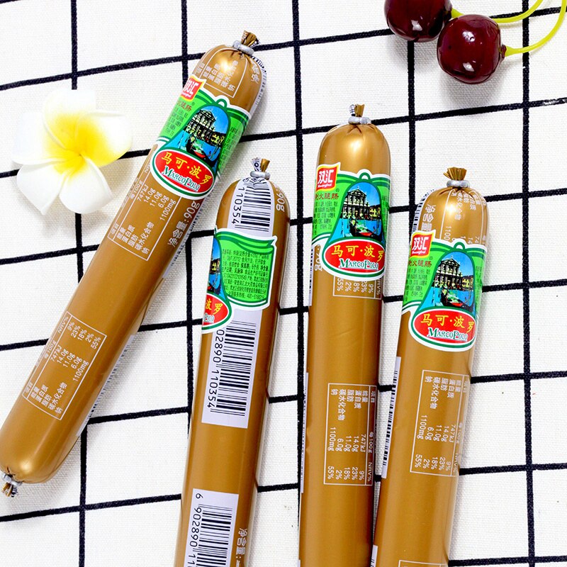 双汇马可波罗火腿肠整箱90g*大根 凤联食品包装即食肠类