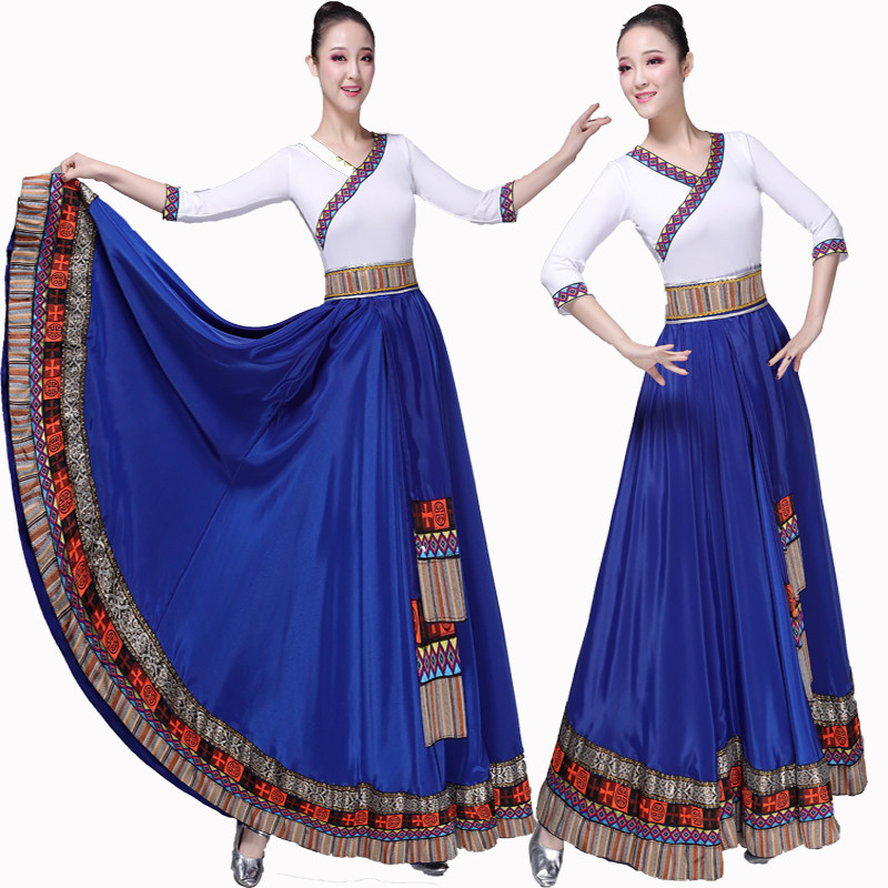 卓思蔻藏族舞蹈服装广场舞演出服 卓思蔻民族服装/舞台装