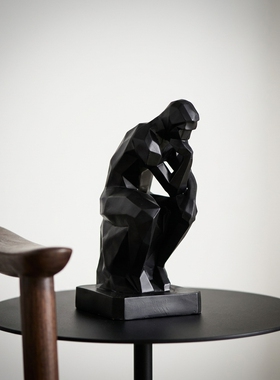 现代简约树脂思想者雕塑摆件