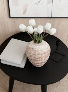 手工编织超粗麻花毛线球摆件