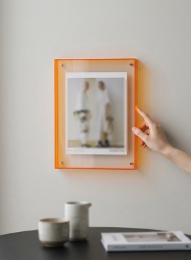 简约透明亚克力相框摆件高级感