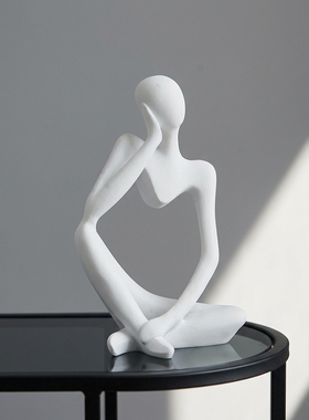 现代简约抽象人物雕塑摆件