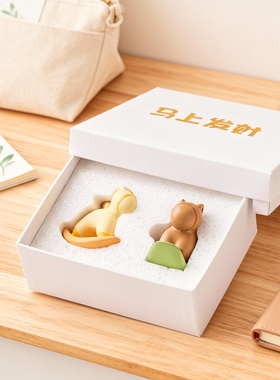 立体卡通可爱动物树脂桌面摆件