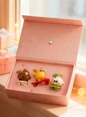 可爱卡通公仔手办收纳展示摆件