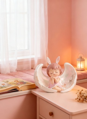 甜美天使少女心卧室床头柜摆件