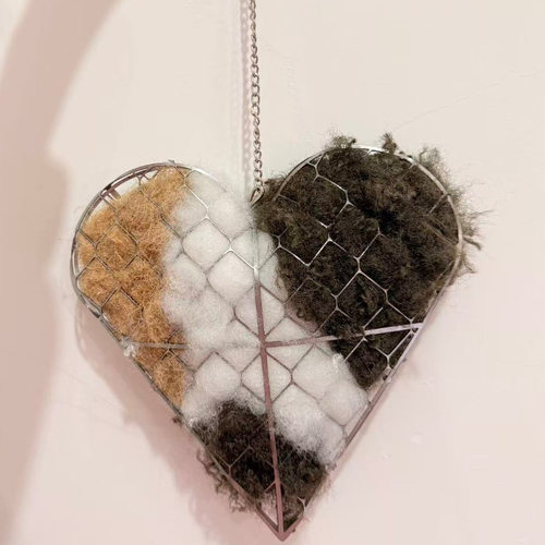 独立站 Bird Nesting Heart Outdoor Yard Art鸟巢心户外庭院艺术 - 图3