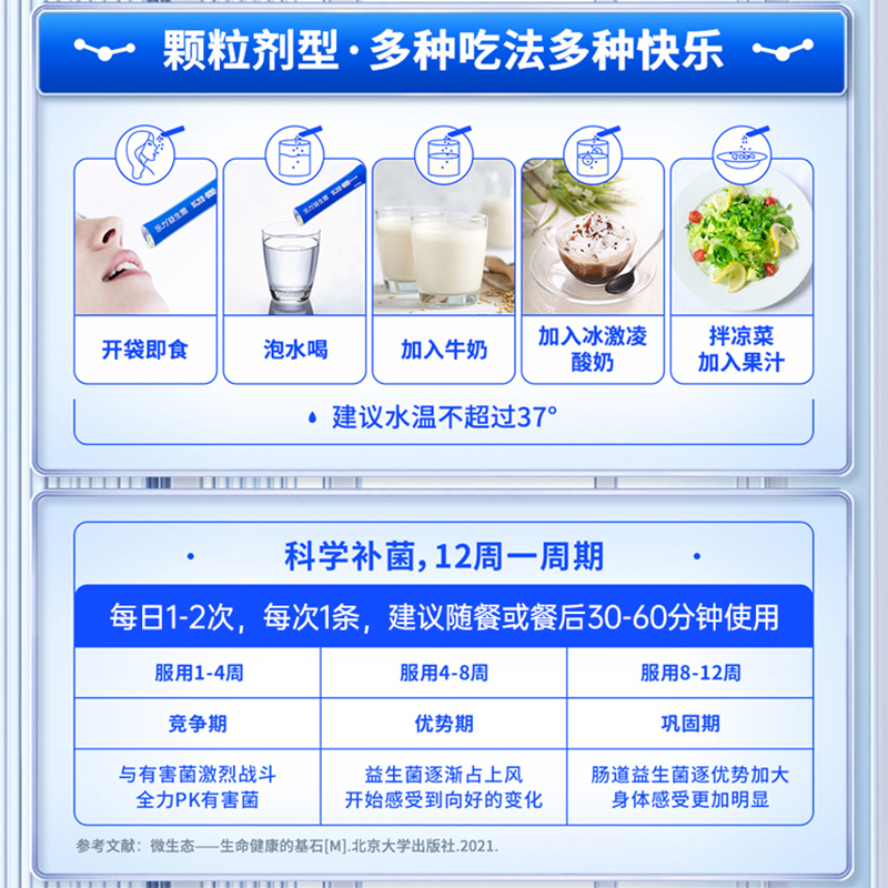 乐力益生菌20条12000亿活菌肠胃肠道高活性菌双歧杆菌添加益生元 - 图2